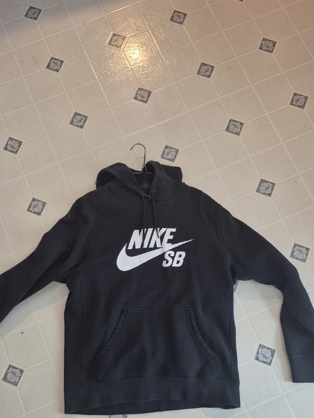 Nike Black Turtleneck Sweater with White Logo